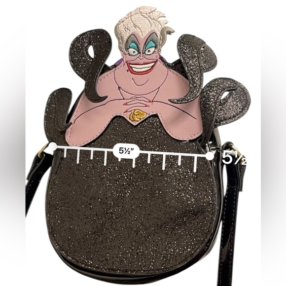 Danielle Nicole x Disney Ursula The Little Mermaid crossbody purse black villain - Picture 2 of 8